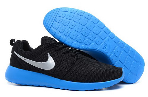 Nike Roshe Run Mens Shoes Breathable For Summer Black Blue Switzerland